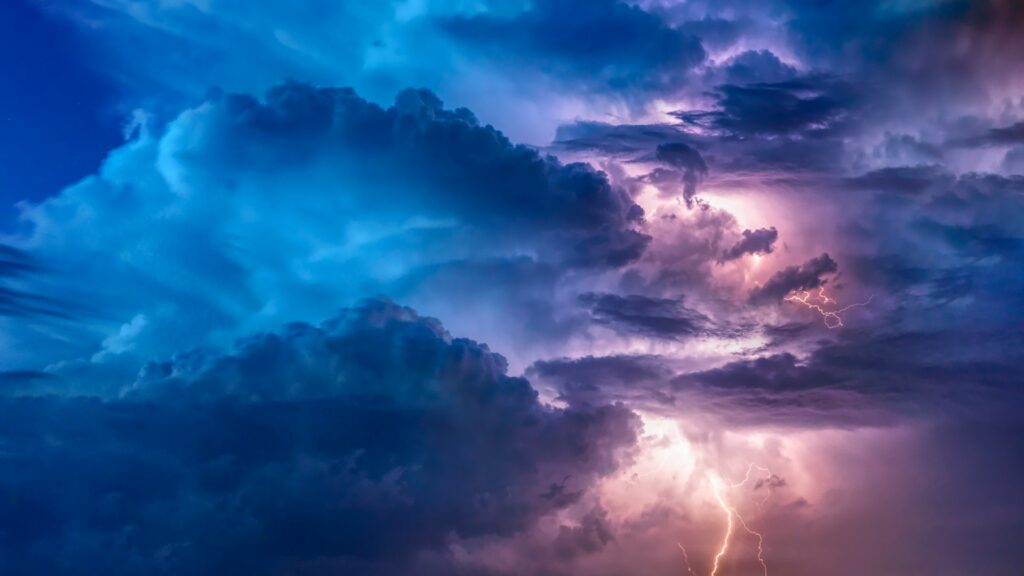 Storm clouds similar to those that produced the Manenberg tornado.