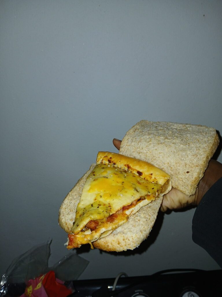 Pizza on bread, one of the weirdest sandwich fillings in Cape Town.