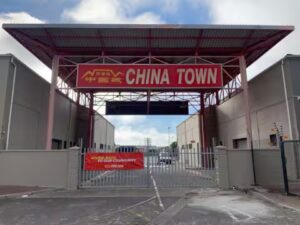 Entrance to China Town in Ottery.